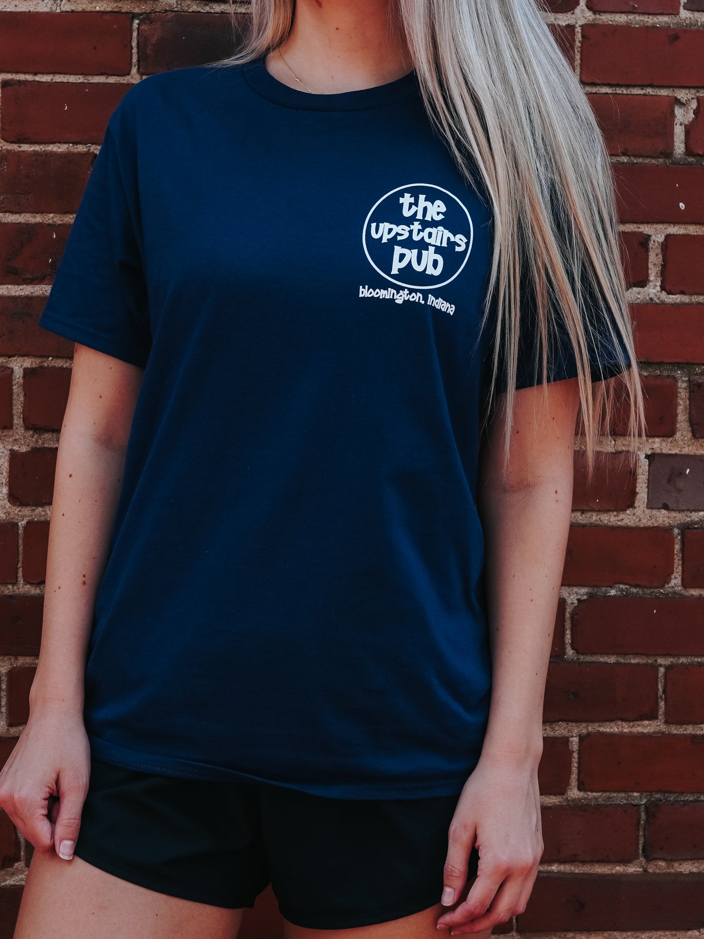 Upstairs Pub Logo - Navy